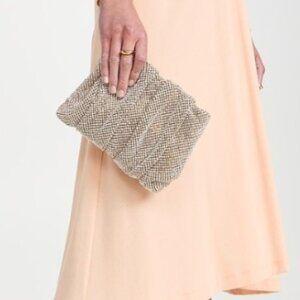 $395 msrp Loeffler Randall ember diamante clutch